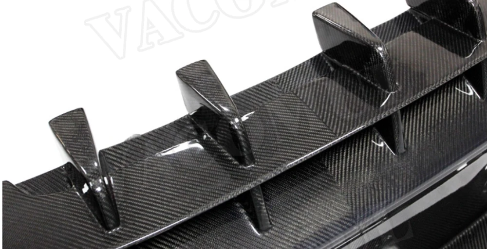 

Carbon Fiber Rear Bumper Lip Diffuser with Exhaust Tips for Mercedes Benz GLC C253 Coupe Sport GLC300 GLC250 GLC63 2017-2019