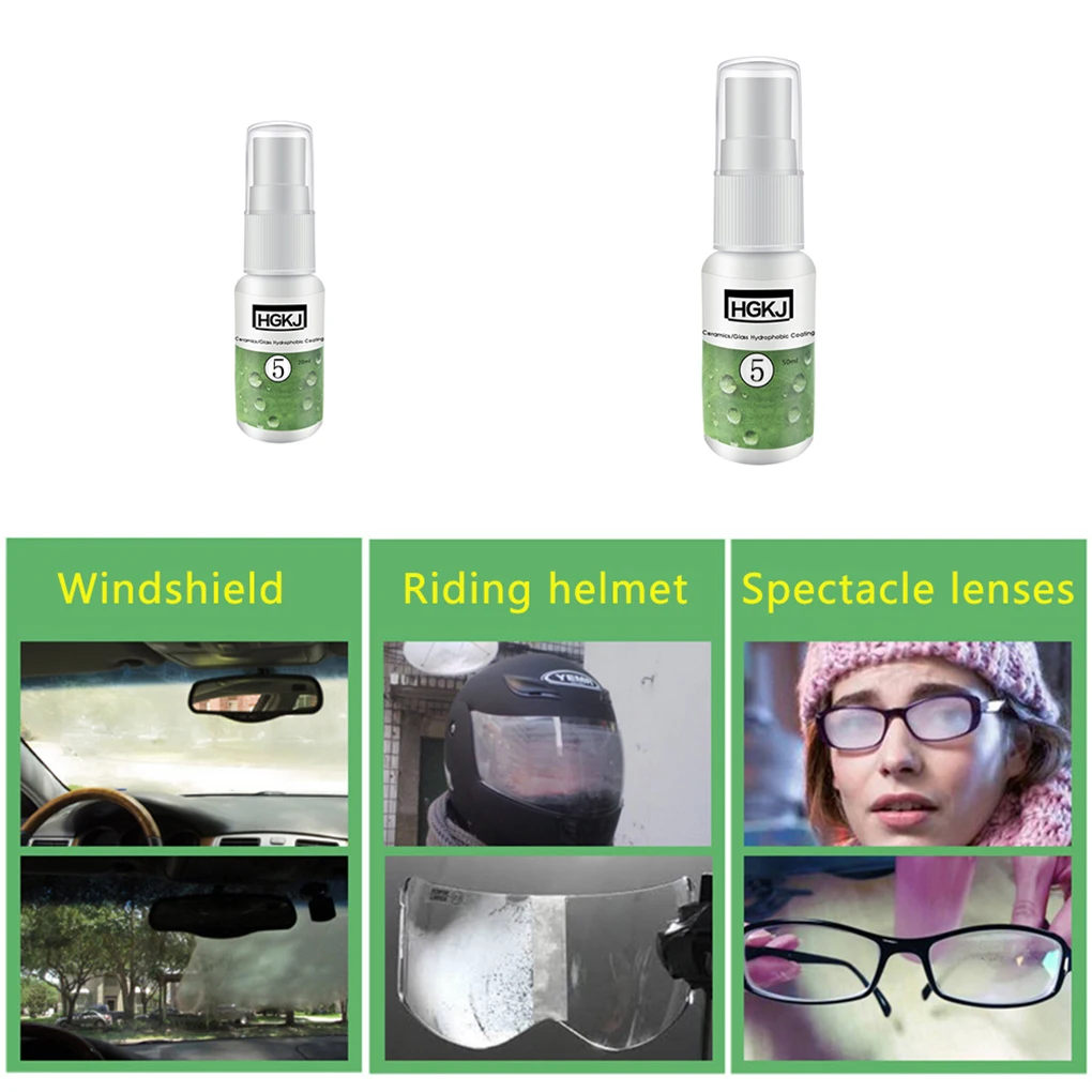 20ml/50ml Car Care Anti-fog Agent Waterproof Rainproof Anit-fog Spray for Front Window Glass Anti Mist Goggles