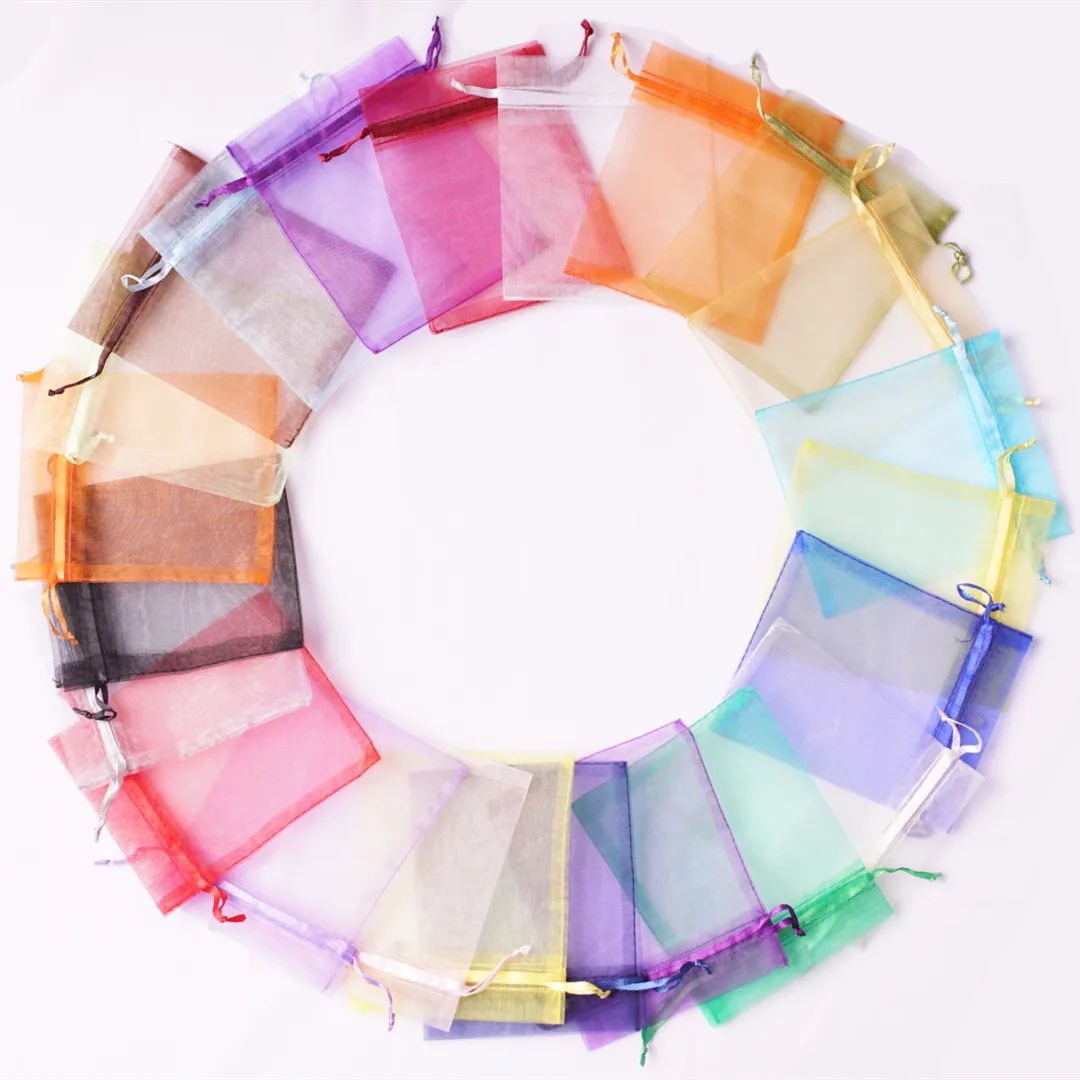 Elegant Organza Gift Bags for Special Occasions (50 Pack)