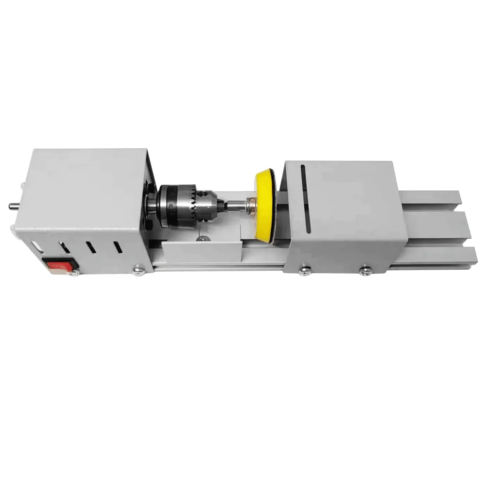Wood Lathe Tool Wood Lathe Metal Lathe Machine Herctools 96W Wood Lathe Machine 110-220V Woodworking DIY Lathe For Grinding Cutting Polishing Household Multifunctional Tools