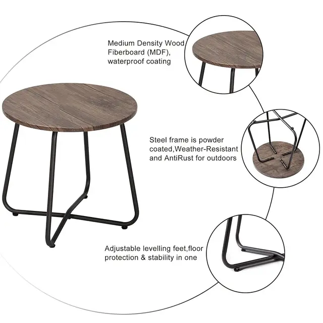Outdoor Metal Side Table 6