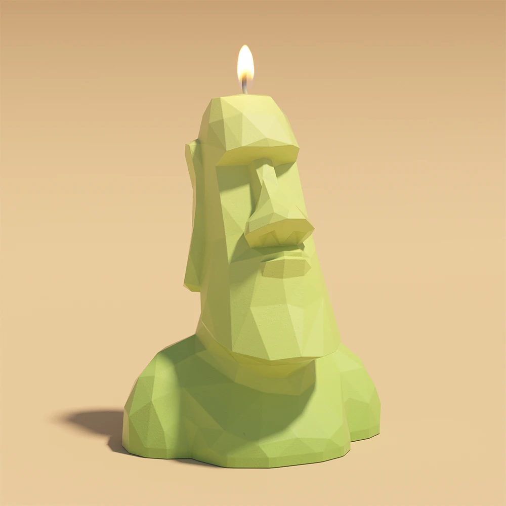 Moai Monolith Statue Silicone Mold Art Sculpture DIY Craft For silicone mold,silicone candle mold,aromatherapy candle mold,silicone candle molds,candle mold