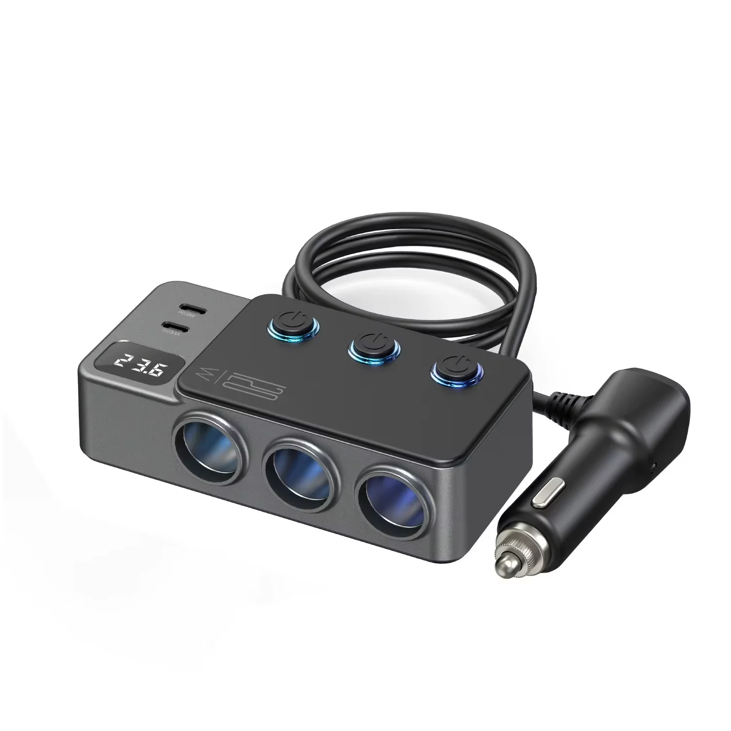 Universal Car Charger and Power Splitter with PD35W/QC3.0 Fast Charging