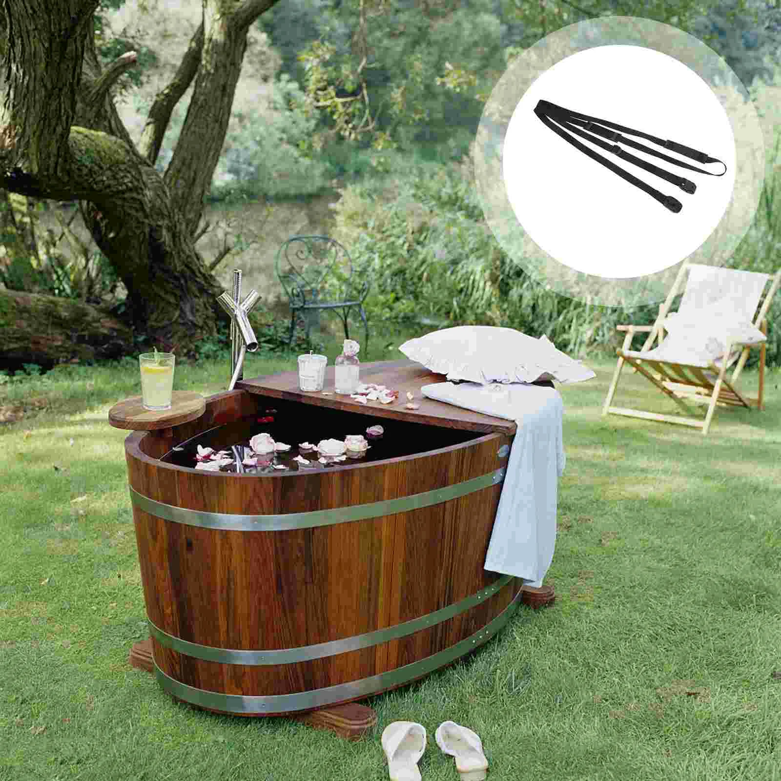 

1 Set of Secure Straps for Hot Tub Covers Wind Straps Heavy Duty Adjustable Hot Tub Cover Belts