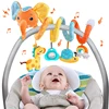 Car Seat Toys Infant Color Elephant Stroller Stretch Spiral Activity Baby Hanging Toys for Crib Mobile Newborn Sensory Toy Gifts 1