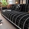 2024 Winter Slipcover Funda Sofa Mats housses de canapé Living Home Non-slip Scottish Plaid Sofa Cushion Couch Sofa Covers 3
