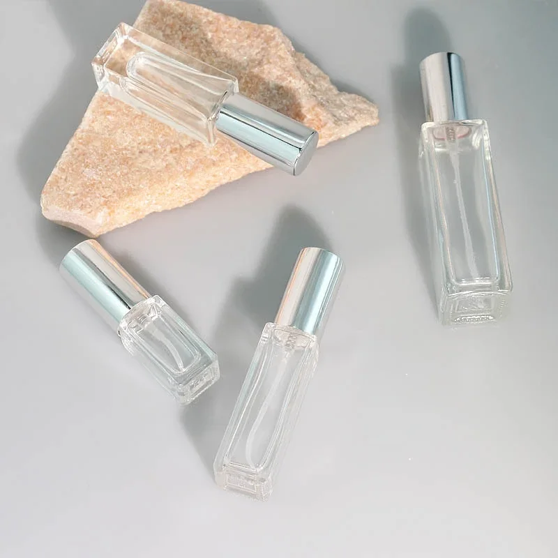 

10ml 3ml Portable Perfume Mini Travel Refillable Bottle Square Spray Liquid Refillable Jar Empty Cosmetic Scent Pump Care Tool