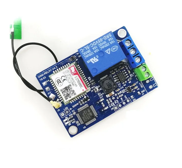 Modulo Relè GSM 1 Canale SIM800C Con STM32 – Controllo Via SMS Per Pompe, Serre E Irrigazione, Tensione 6-18V, 10A