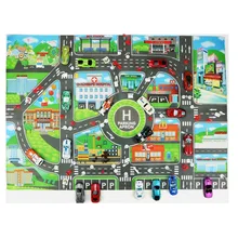 

Children's Parking Lot Map Toy Baby Climbing Play Mat Children's Toy City Parking Lot Road Map Map English Version
