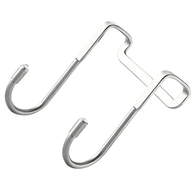 

Двойной S-образный крючок без отверстий, крючок на заднюю дверь шкафа, кухни, ванной комнаты, прочные крючки из нержавеющей стали для стеклянных дверей