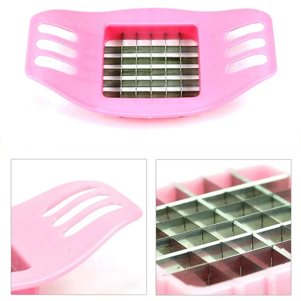 Cooking Potato Cutter Gadgets Potato Chip Stainless Steel Vegetable French Fry Chopper Chips Making Tool Kitchen vegetable cutter