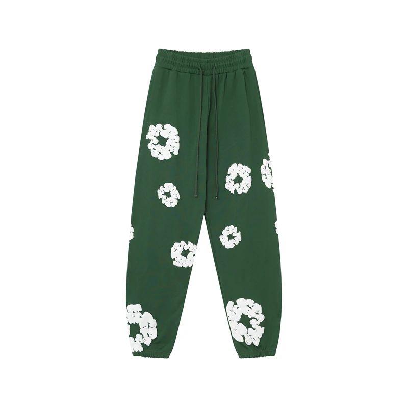 Men Women Causal Print Drawstring High Waist Baggy Joggers Sweatpants With Pockets Tops Men Women pants 4