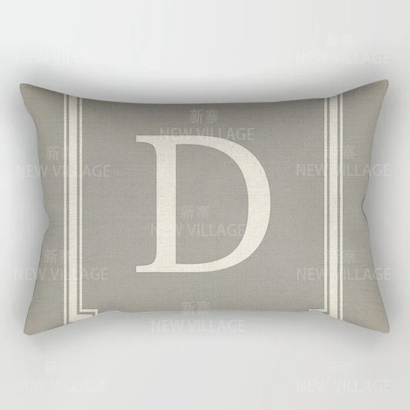 Home Decor 26 Letter Alphabet Pillowcase autumn decoration pillow cushion cover decorations throw pillow covers30*50 40x60 50*70 4