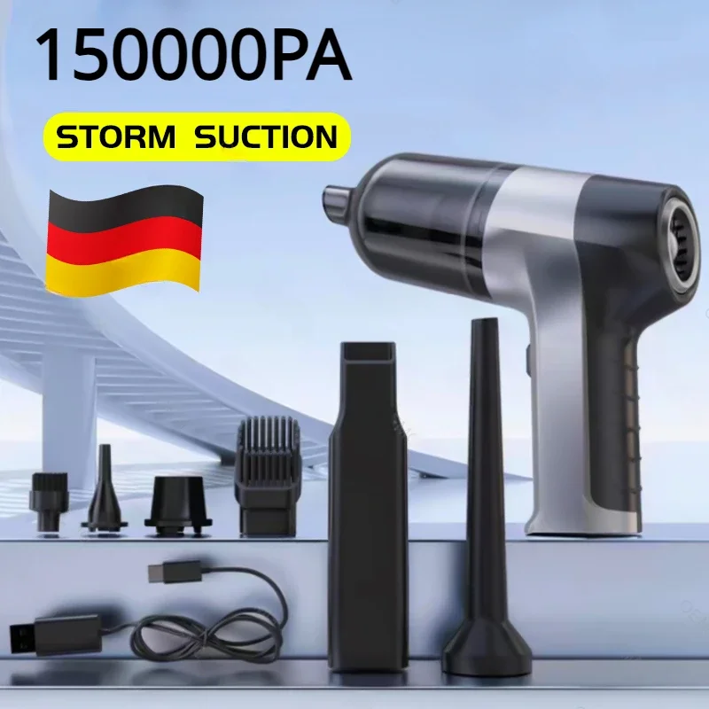Vacuum Cleaner 150000PA Portable Wireless for Car Home Appliance