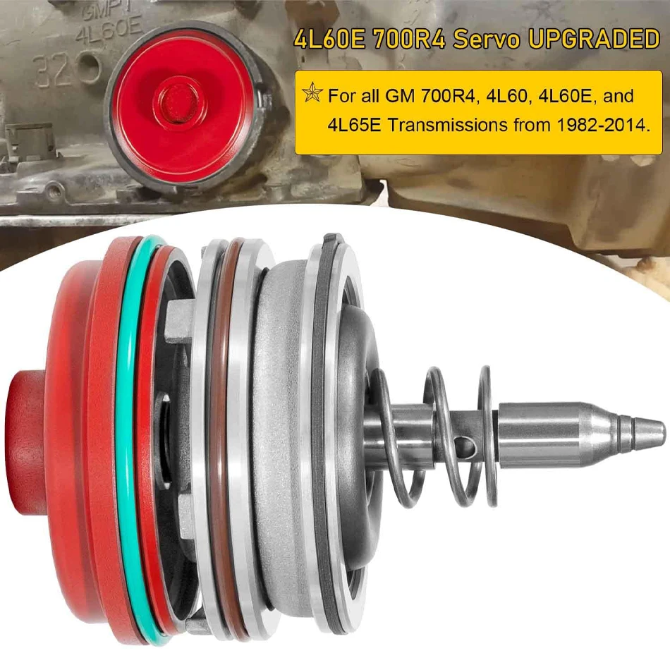 

TML 4L60E 700R4 Servo Piston Kit Assembly Red Cover & Snap Ring High Performance For Corvette Servo 700R4 4L65E 4L70E 4L60E