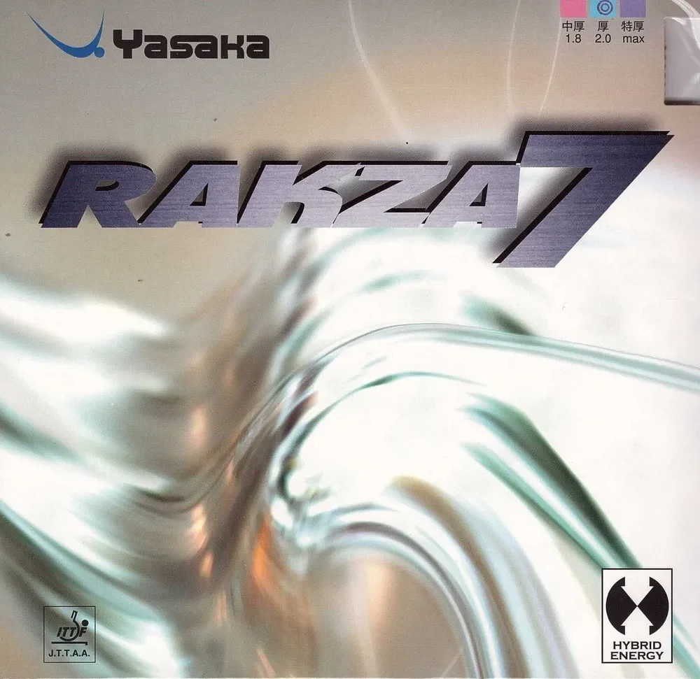Yasaka Rakza 7 Table Tennis Rubber, 2.0mm or MAX, Red or Black,Professional Table Tennis Rubber Sheet