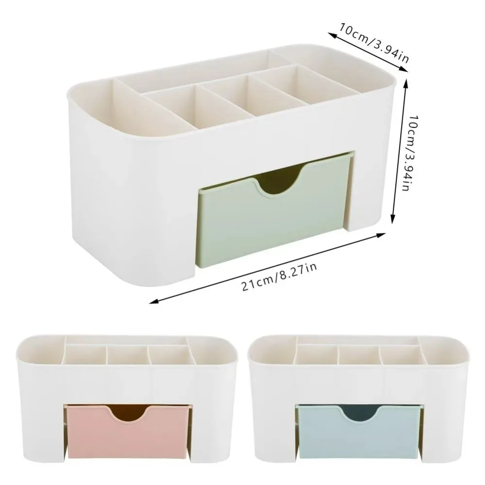 

Double Layer Makeup Organizer Box Cosmetic Storage Drawers Desktop Jewelry Nail Polish Container Perfume Bathroom Organizer Case