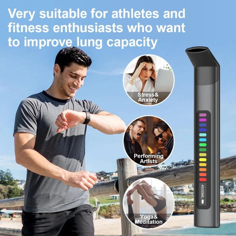Portable Breathing Trainer Home Fitness Cardio Exercise Yoga Mountaineering Hiking Running Exercise