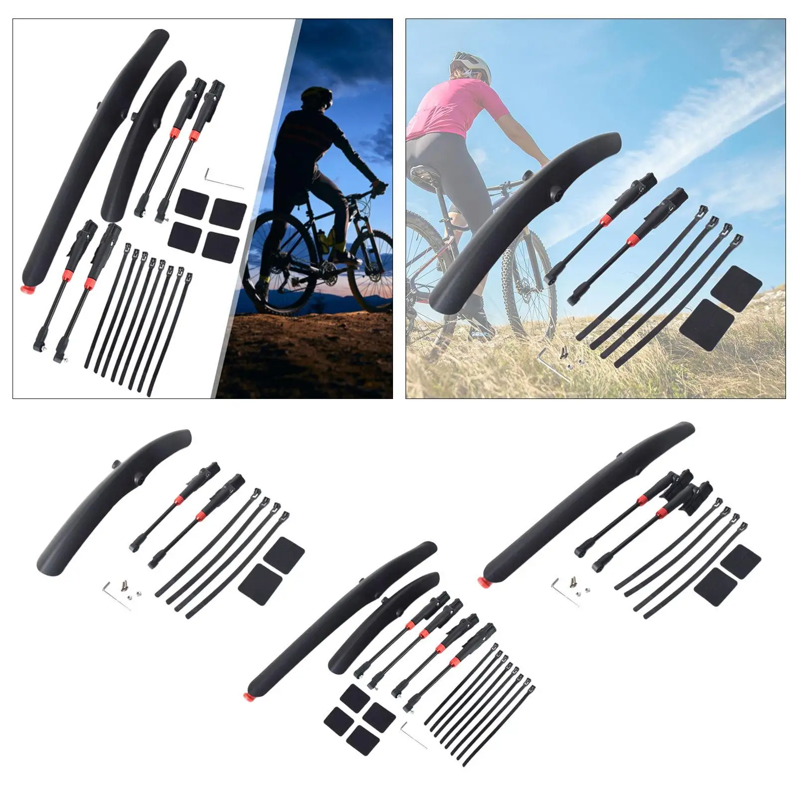 Mountain Road Bike Fender Lightweight Fashion Adjustable Mudguard Bicycle