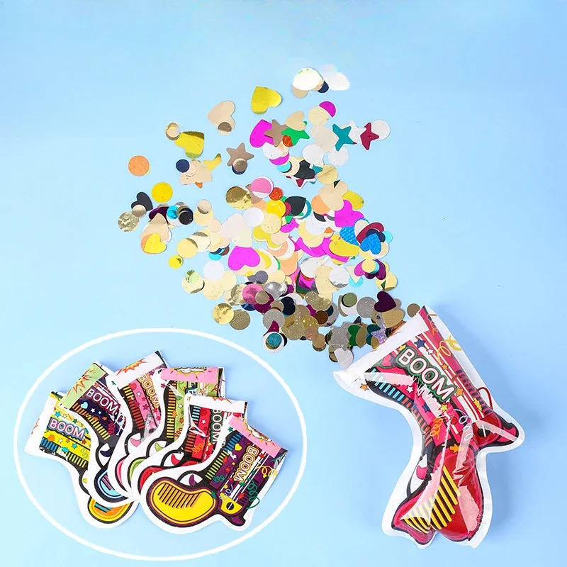 

24pcs Inflatable Balloon Fireworks Gun Party Toy Confetti Firework Foil Balloon for Birthday Wedding Graduation Party Supplies