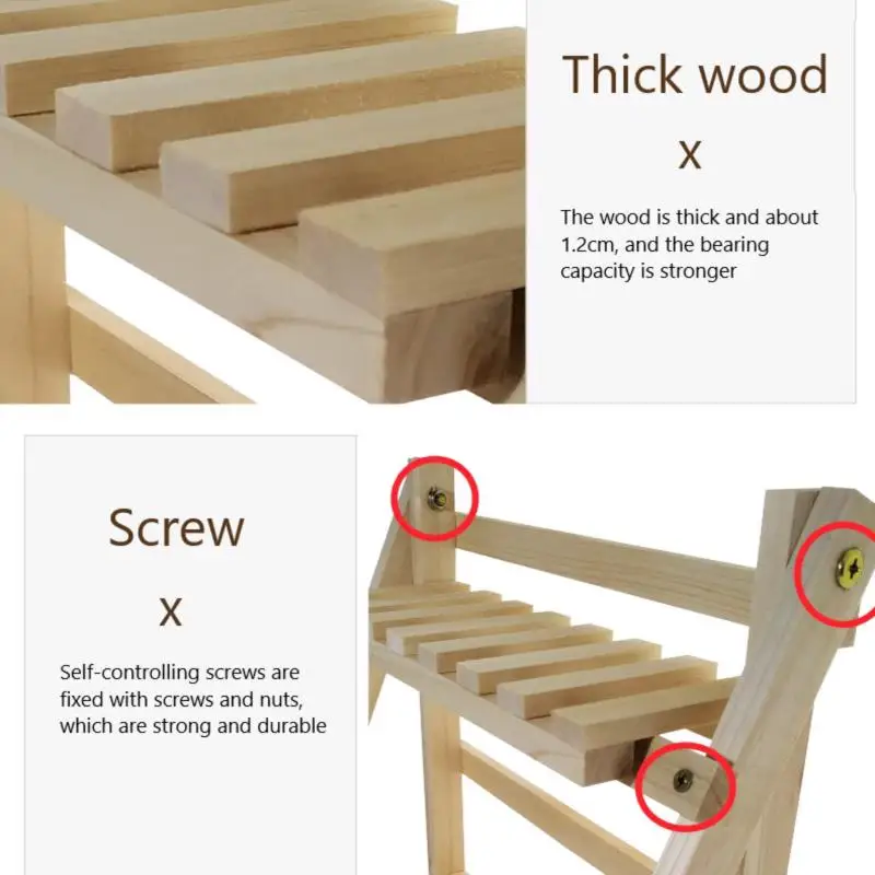 Double Layer Wooden Organizer