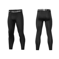 Pantalons de Compression pour hommes, collants Cool et secs, couche de base de sport, collants de course, entraînement athlétique, Shorts actifs 2