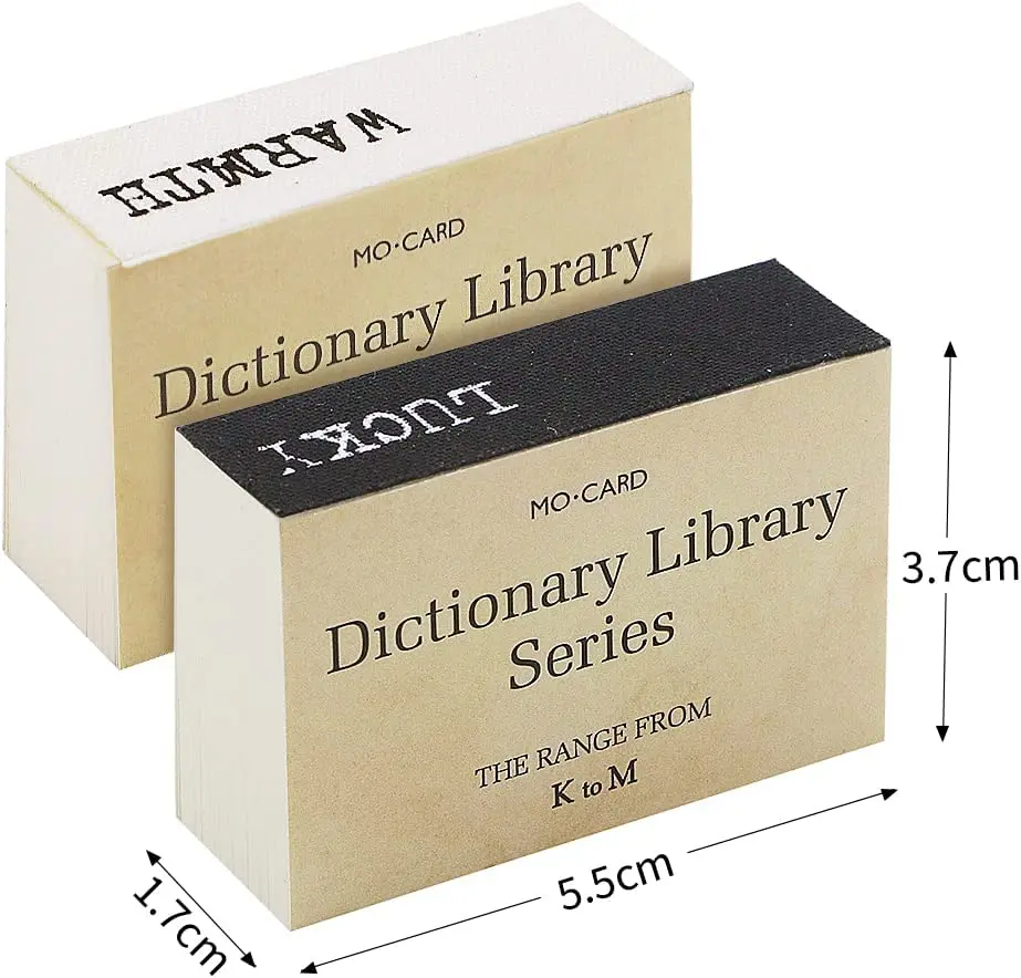 100PcsMiniVintageTinyDictionaryDecorativeCraftPapersfor