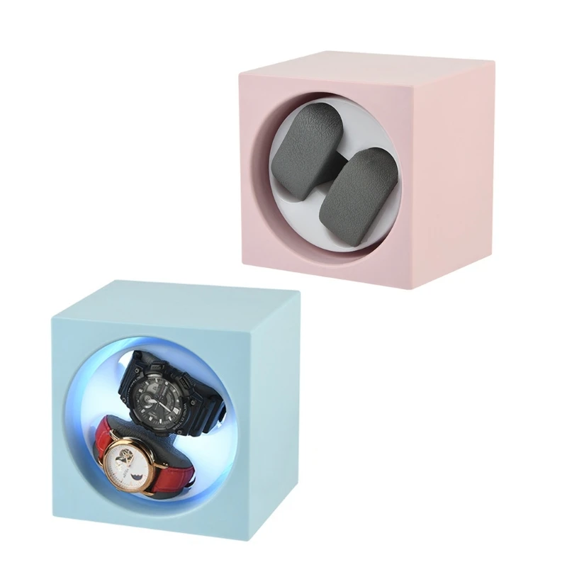 

Y4QE Automatic Double Watch Winder for Mechanical Watch USB Power Supply/ Option Rotating Stand Fashion Shaker Display