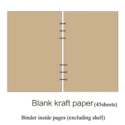 Loose Leaf Spiral Notebook Refill with Mixed Layouts