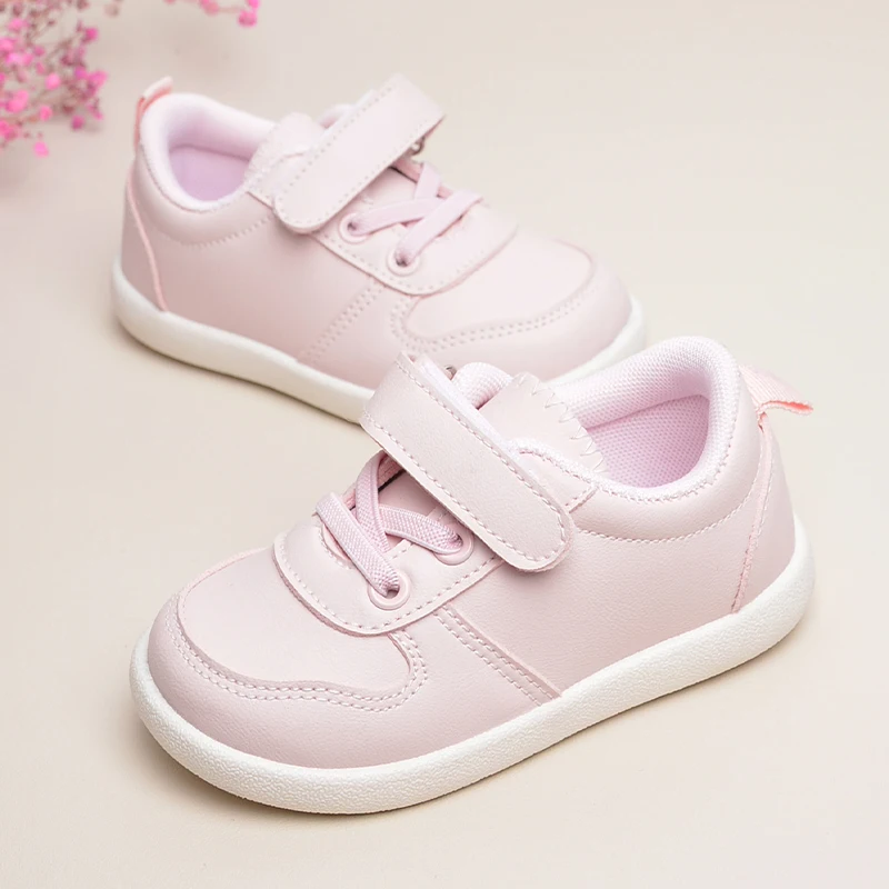 Girls Lovely Pink Daily Outdoor Low Top Soft Flat Sports Sneakers