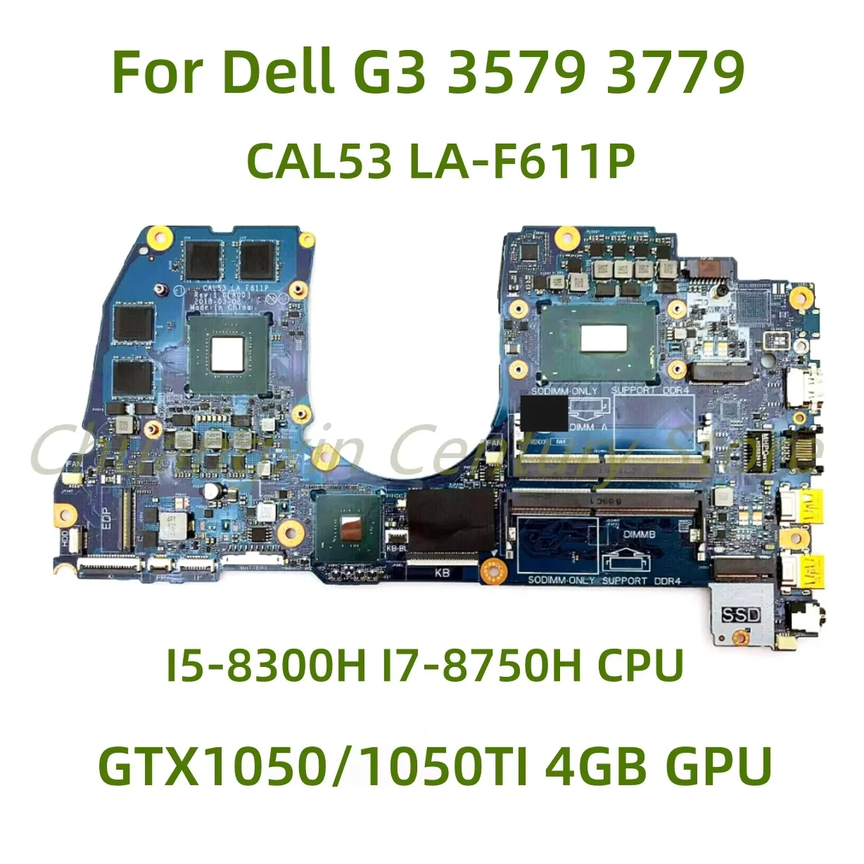 Dell,dell g3,3579, 3779,cal53,LA-F611P, I5-8300H, I7-8750H,cpu 