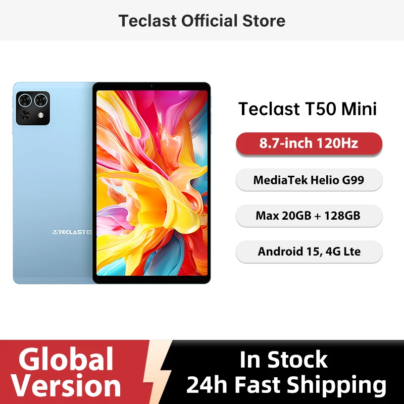 TECLAST T50 Mini アンドロイド タブレット Helio G99 TECLAST T50 Mini レビュー：8.7インチ／Helio G99／120Hz駆動が