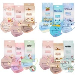 200/50 Disney Cartoon Face Masks Winnie Minnie Mickey Kawaii Adult Children Disposable Mouth Mascarillas 3ply Protective Earloop
