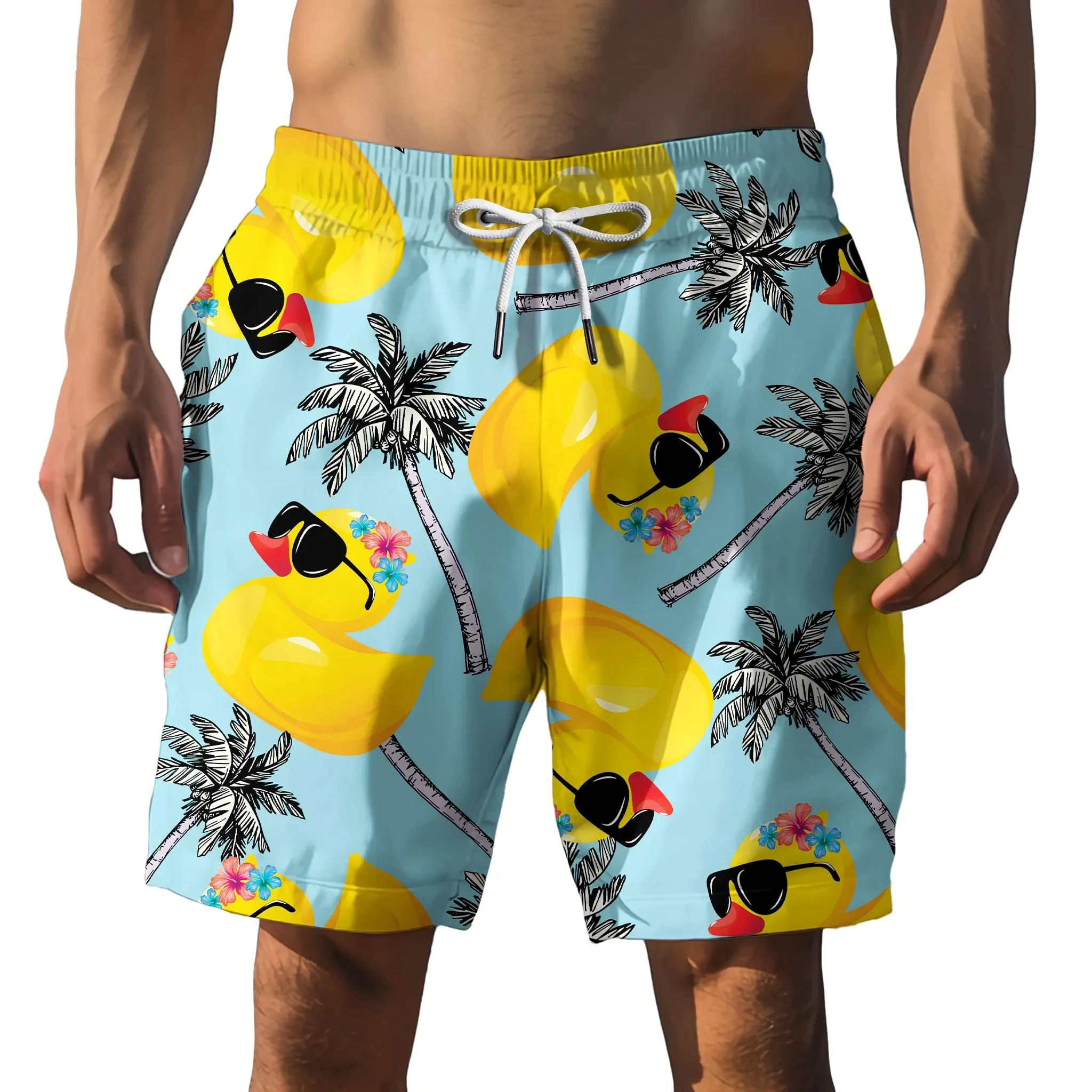 Men's Beach Shorts 3D Print Surfing Hawaiian Trunks