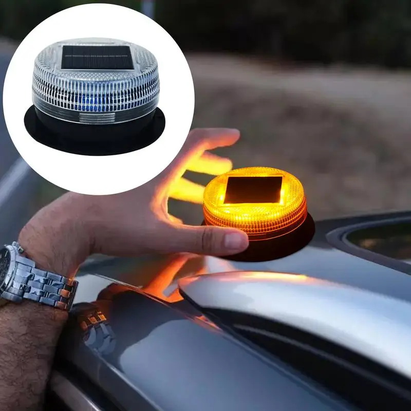 LED Warning Light Solar Warning Light Safety Flash Lights Solar Industrial LED Warning Lights Waterproof Safety Flashing