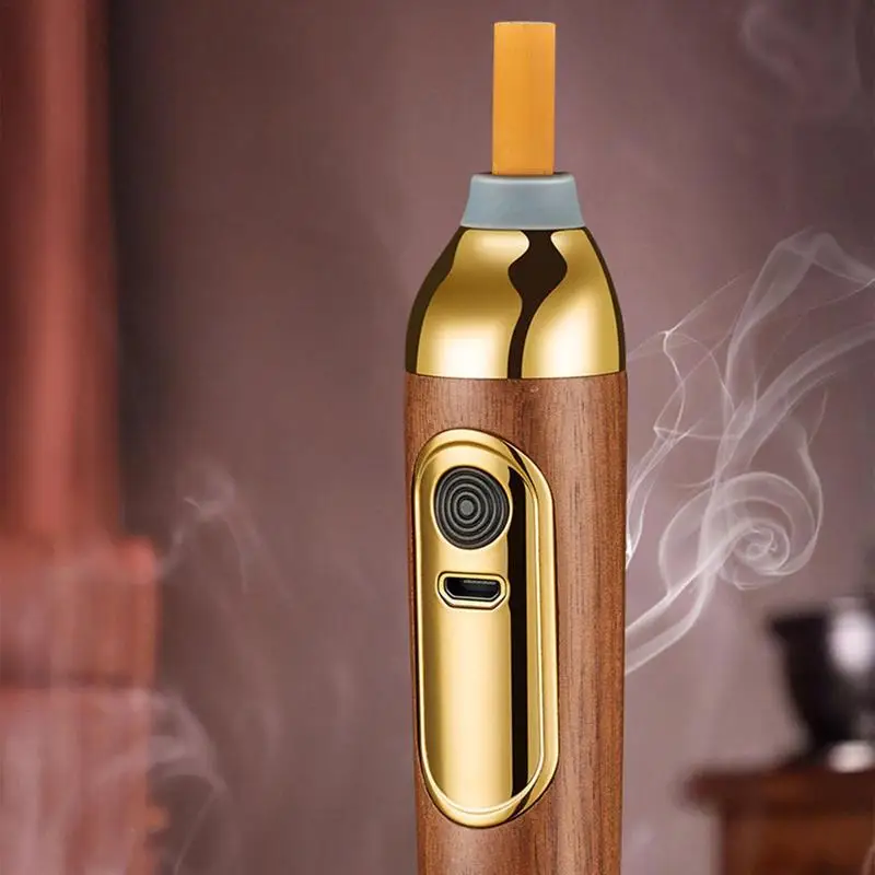 Mini Car Ashtray Wood Non-Dropping Portable Car Smoking Non-Projectile Special Cigar Holder Ash Organizer car ashtray portable ashtray