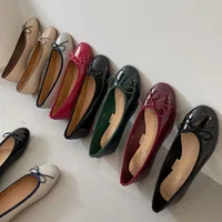 Shallow Female Soft Round Toe Ladies Flats With Shoes Slides Footwear Fashion Butterfly-Knot Women Ballet Flats Dance Shoes 2