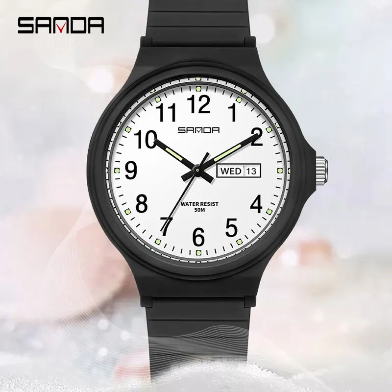 

Top Brand Women Quartz Watches Fashion Style Luxury Lady Wristwatch Waterproof Black Watch Date Week Clock Reloj Hombr