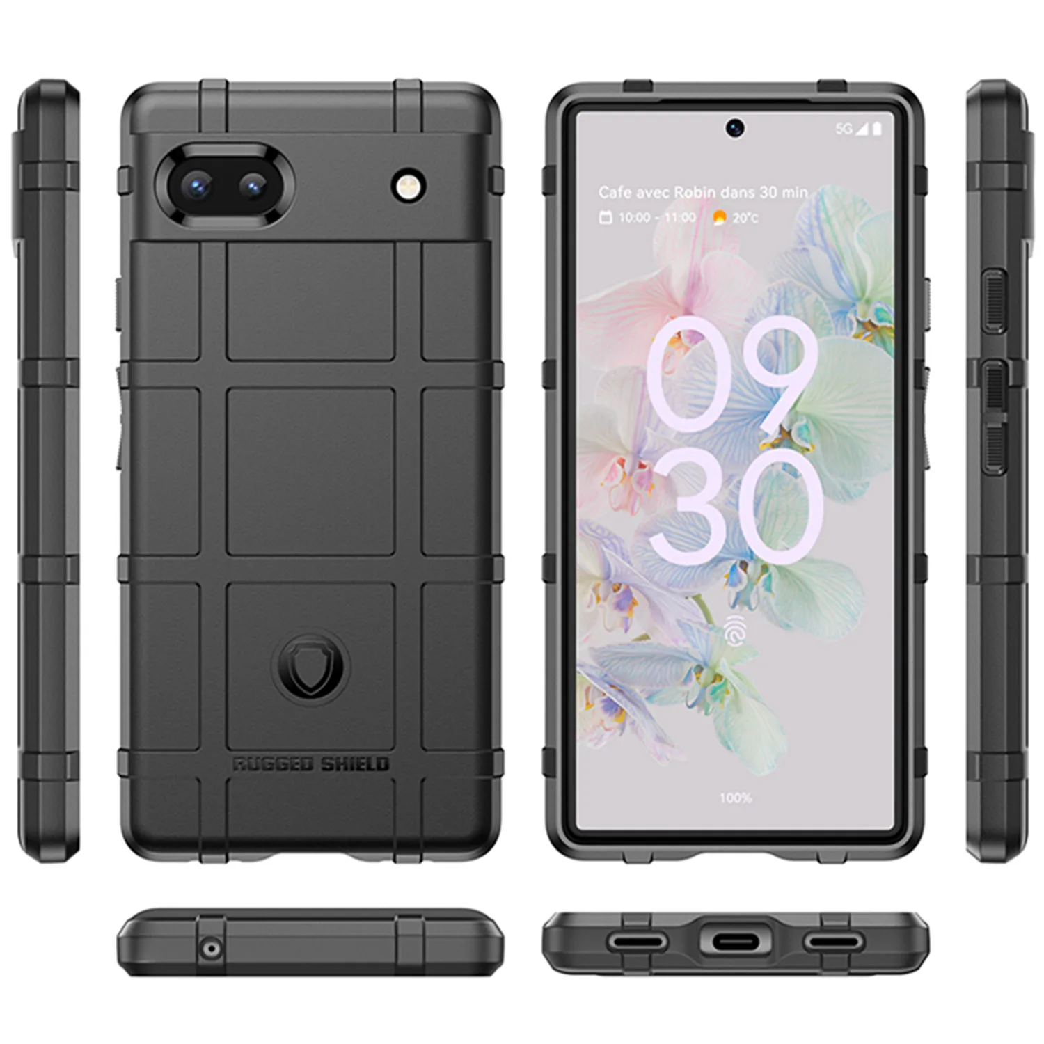 Armor Shield Soft Silicone Back Cover with Anti-Knock Protection and Matte Finish
