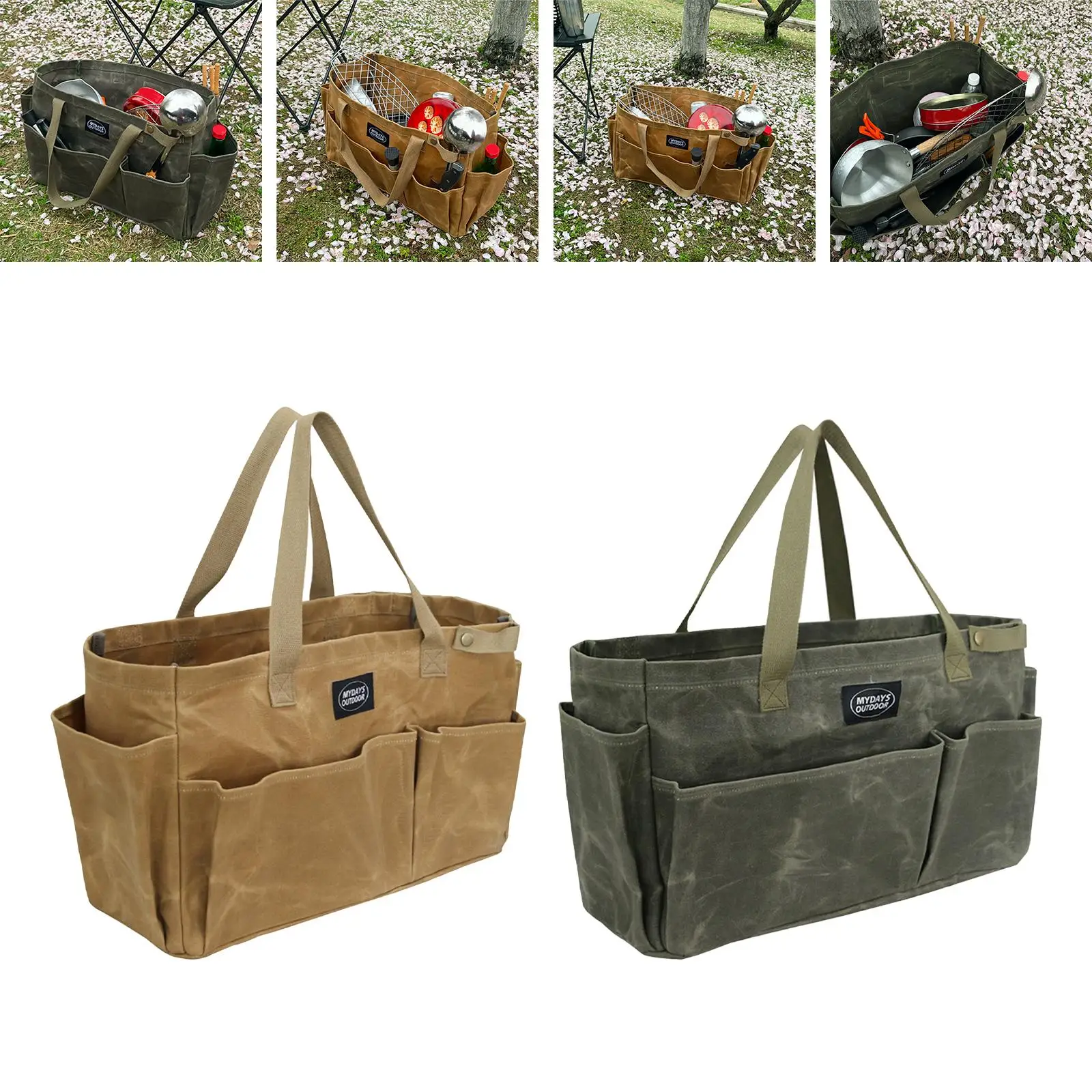 Camping Storage Bag Travel Basket Durable Handbag Stuff Carrier Wear-resistant