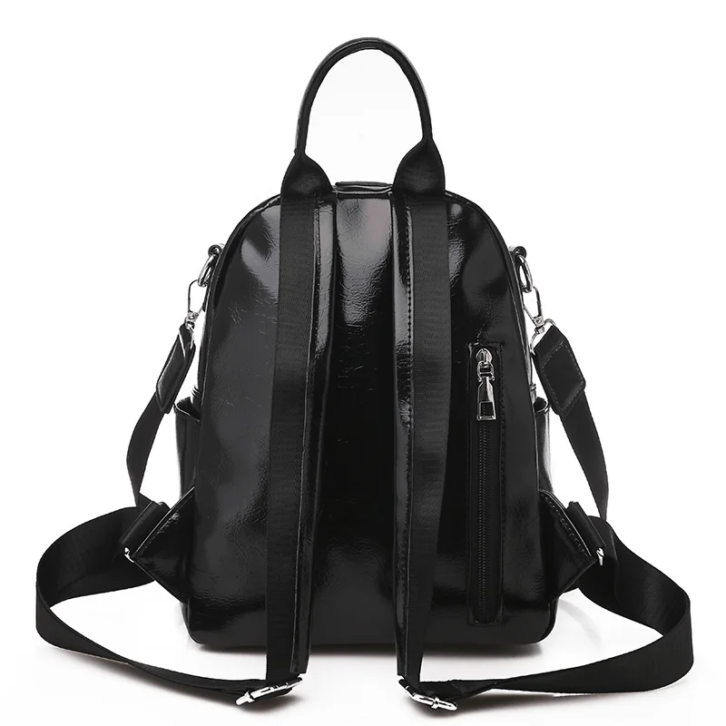 Small Backpack Women Multifunctional PU Leather Backpacks 2021 New Fashion High Quality Ladies Casual Travel Backpack School Bag