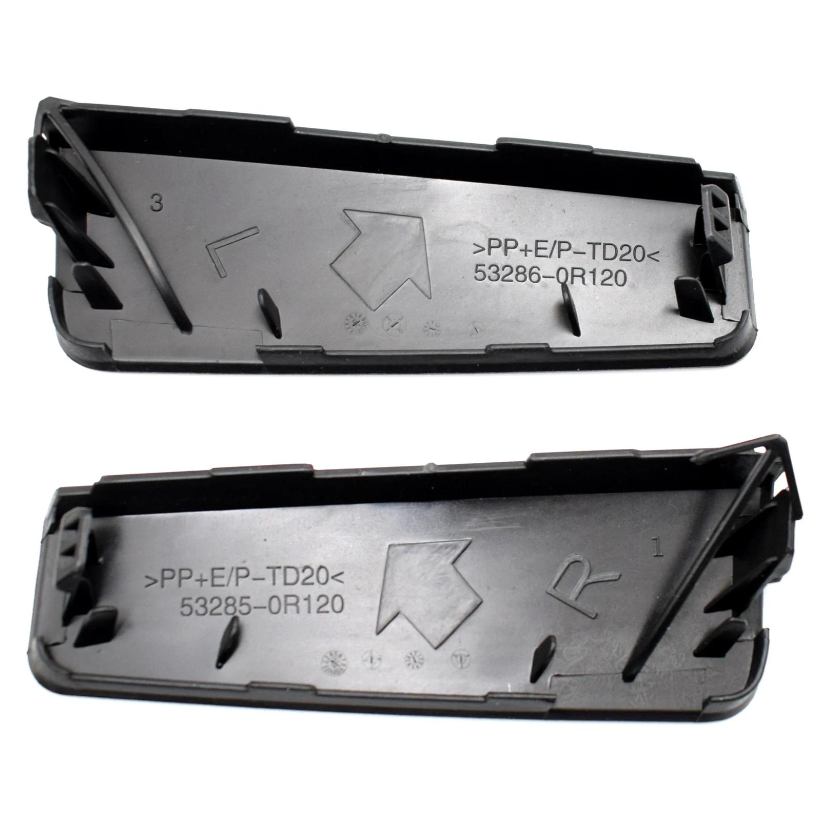 2x Toyota RAV4 XA50 Front Bumper Tow Hook Cover Cap 53285-0R120 53286-0R120