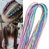 90cm Mix Colorful 4-30Pcs Hair braids Rope strands for african braids Girls DIY Ponytail braids Women Styling Hair Accessories 1