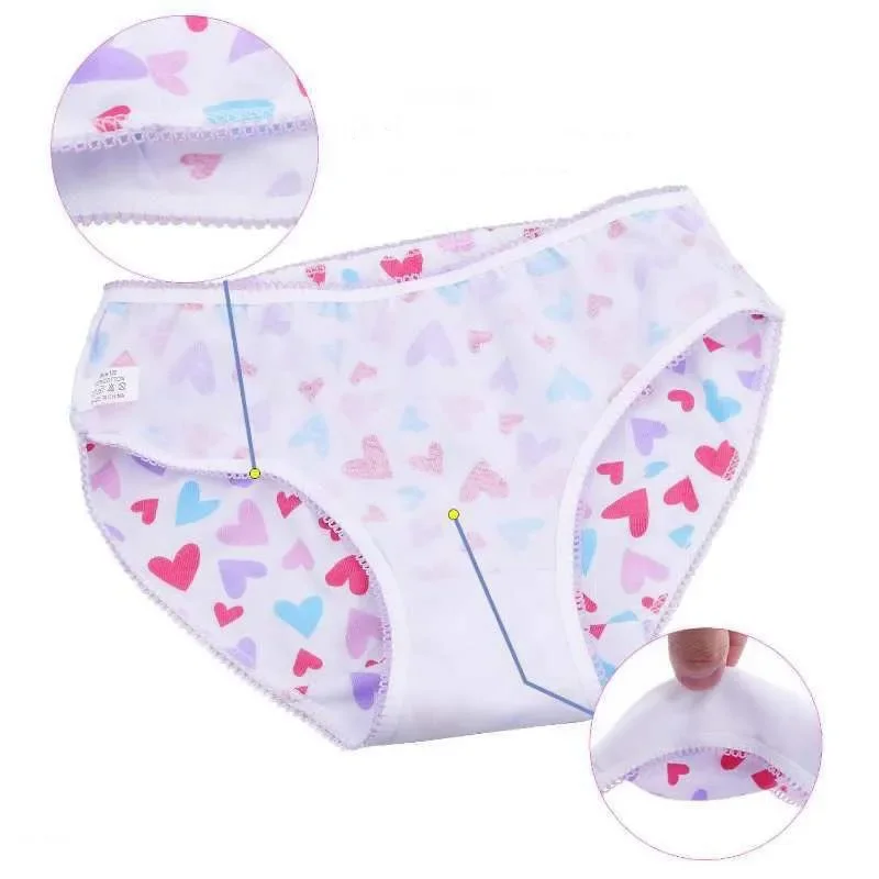 6pcs/Pack Cute Cotton Underwear For Girls Children Underpants