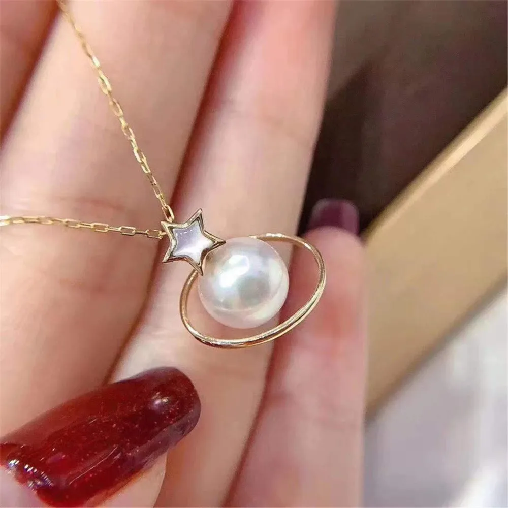 

Classic Pearl Pendant Accessory Mountings 18K Gold-Plating Pendant Settings Jewelry Findings Fittings Connection Bead Caps A245