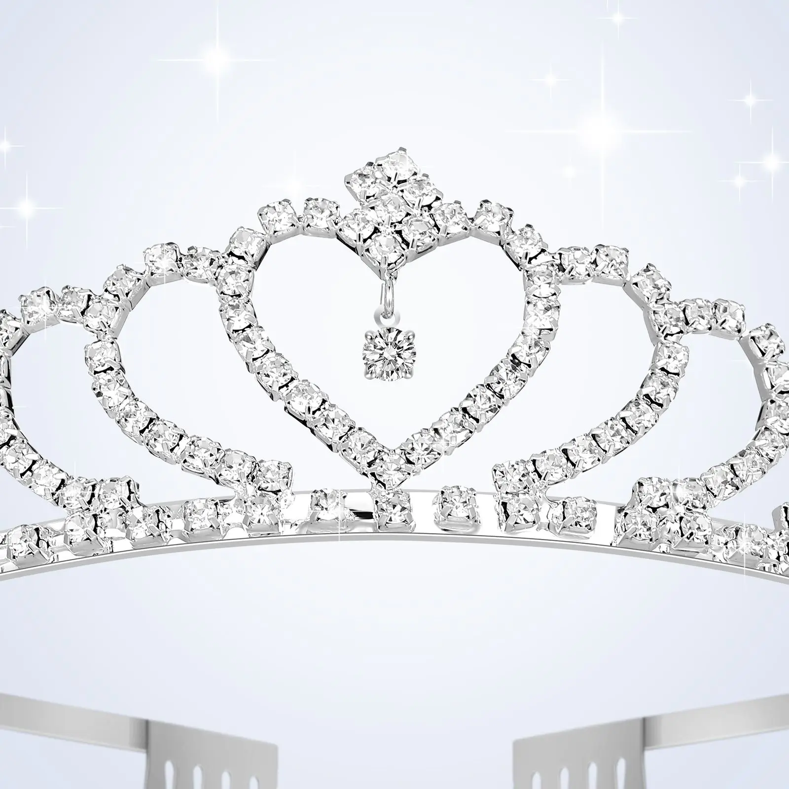 Wedding Hair Accessories Tiara Crown Crowns for Brides Headbands Comb Forehead Headpiece Bridesmaid Tiaras Women Child