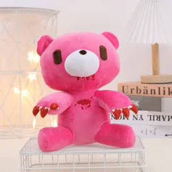 Gloomy Bear Plush Toy - Bloodthirsty Pink Teddy, Soft Stuffed Animal Pillow for Kids, Birthday & Christmas Gift (25cm)
