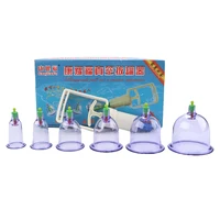 6/12Pcs Massage Cans Health Monitors Chinese Cupping Therapy Cans Pull Vacuum Cupping massage Cups Banks Tank Set Care Tool 2