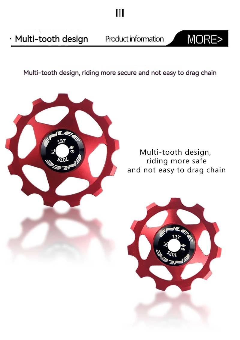 ENLEE Aluminum Guide Wheel Pulley for MTB