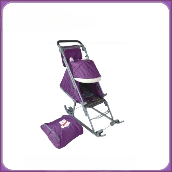 Sleigh-stroller Hot Selling Baby Skiing Stroller Child Snow Cross Populars Sri-skate Snow Scooter for Outdoor Equipment